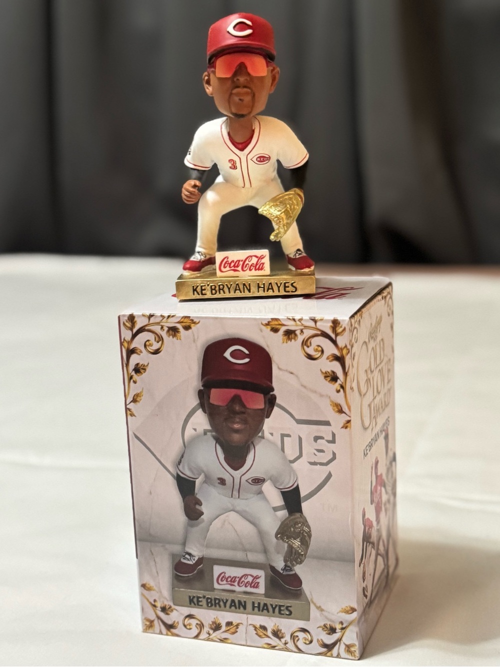 Coca Cola Ke'Bryan Hayes Red Baseball Bobblehead